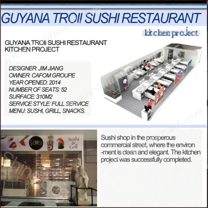 Sushi Equipment for Sushi Restaurant Kitchen Project / Sushi Machine