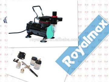 Airbrush Tattoo compressor set royalmax TC-802 set for tattoo .tanning.hobby