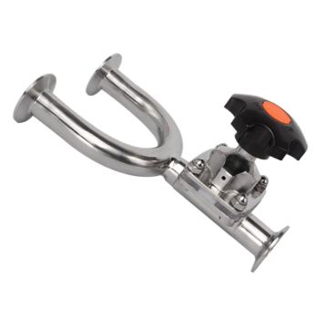 Sanitary Manually Operated 316 Stainless Steel Clamp Connection Hygienic Diaphragm Valve