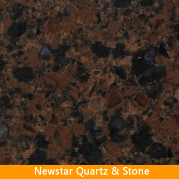 NQ3075Y--Newstar Africa red Customized/ Prefabricated Artificial Quartz Stone Home Decorations