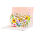 Biglietto d'auguri di ringraziamento pop-up 3D