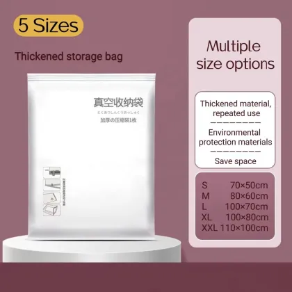 Walmart PA+PE Plastic Space Saver Vacuum Storage Bags for Household