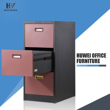 Metal 3 drawer file document office cabinet