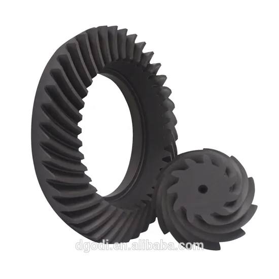 Custom made steel crown wheel and pinion helical gear for truck/ tractor