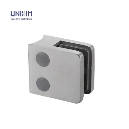 Zinc alloy glass door clamp for glass frame