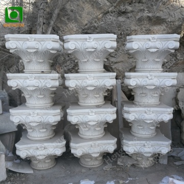 Hand-Carved Natural Stone Column Capitals for Construction and Decoration