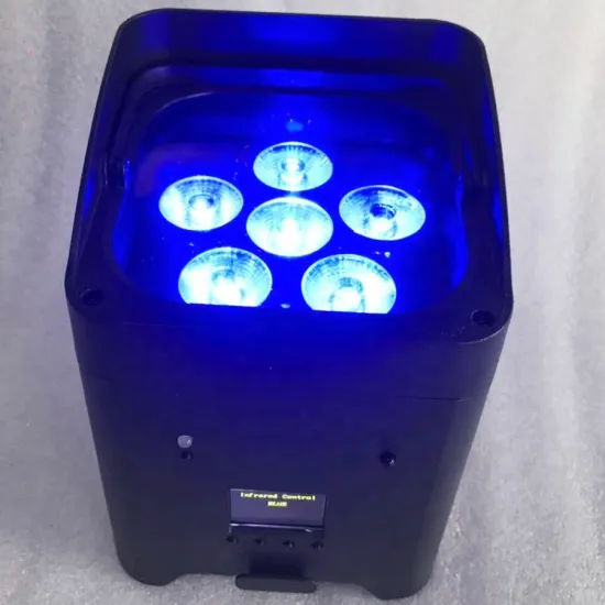 Wireless DMX LED Par Lights 6x18W RGBWA+UV 6in1 Uplight