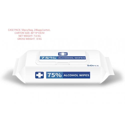 Stock! 75% Alcohol Wipes in Stock Antibacterial Disinfecting Wipes