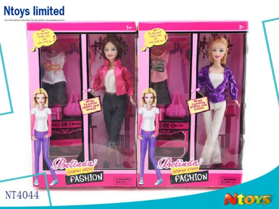 2014 NEWEST 11.5INCH FASHION BELINDA VINYL DOLL SET.2 ASTD, NT4044