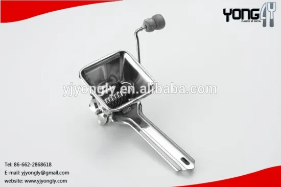 Stainless Steel Cheese Grater - Crank Tools - 1 Drum