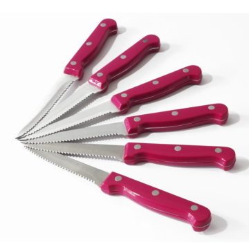 Stainless Steel Steak Knife Set for Meat Cutting and Promotion