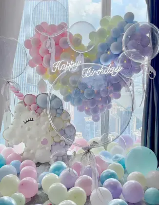 Rainbow Party Decoration Balloons