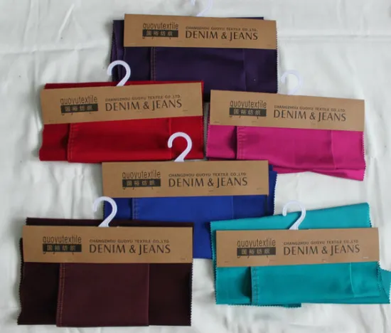 cotton and polyester color wholesale denim fabric