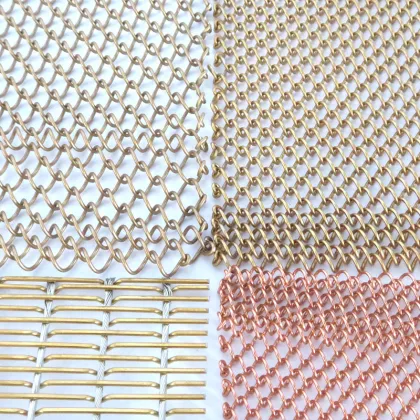 Modern Woven Metal Mesh Curtain for Architectural Decoration