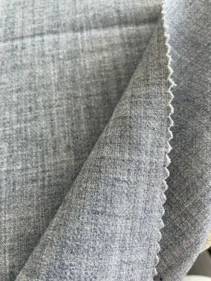 two tone greyish double beam fabric for lady's coat