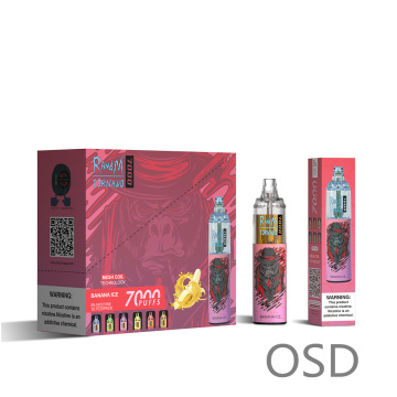 Legal RandM Tornado 7000 Rechargeable Vape
