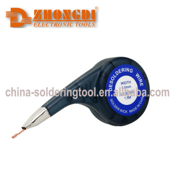 Zhongdi ZD-181 Desoldering Wick Braid with Thumb Wheel Dispenser - Seven Width Options