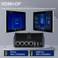 N100 Fanless Firewall Mini PC RS485 Phoenix Terminal