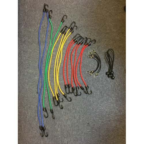 8MM 24PCS Mixed Bungee Cord Set