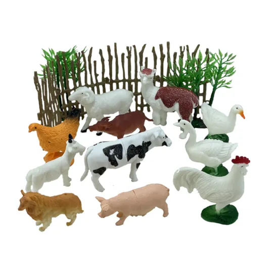 11-Piece PVC Plastic Farm Animal Toy Set: Eco-Friendly & Small Size