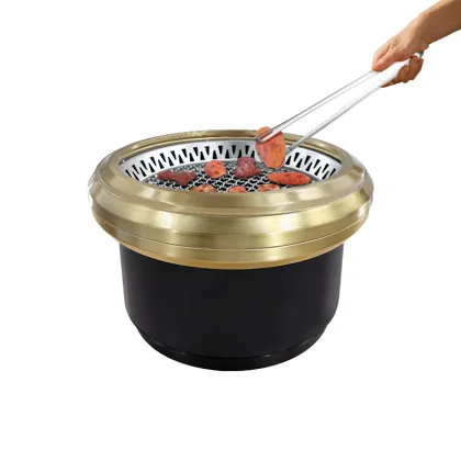 Rock slabs Korean BBQ table