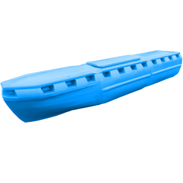 Custom OEM ODM Marine Roto Molding Polyethylene Pontoon Floats Factory