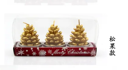 Christmas Eve Santa Claus shape candle home decorative