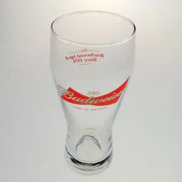 Budweiser Beer Glass with Branded Logo