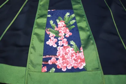 navy blue long skirt