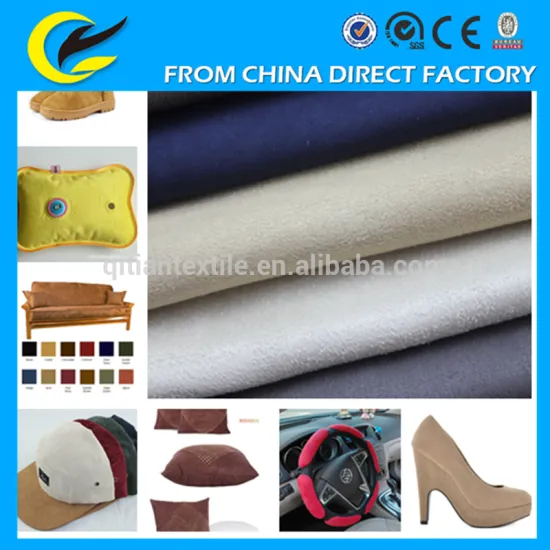 highquality polyester fabric suede for sofa garment