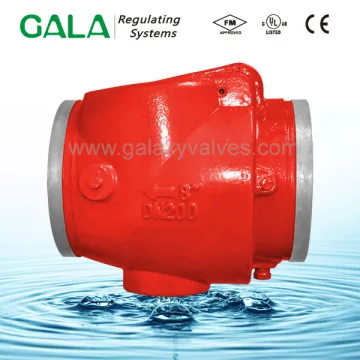 FM UL Approved Resilient Seated Grooved Ends Check Valve