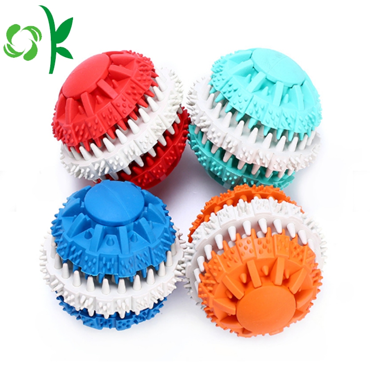 Best Quality Dog Silicone Teeth Bite Toy Ball