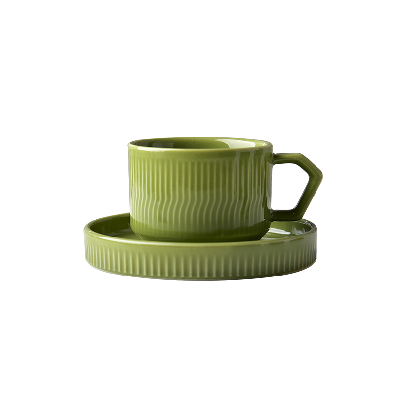 Wholesale Ceramic Reusable Coffee Cup Set Porcelain Coffee Mugs Tea Mug Cappuccino Latte Cup
