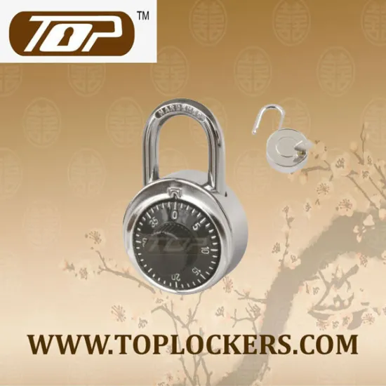 Combination padlock for locker