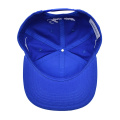 Gorra de béisbol bordada 3D azul real