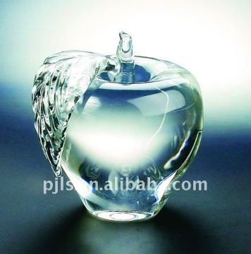 crystal apple for wedding gift