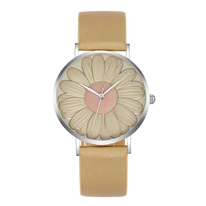 Stamped flower watch dial for Lady's Watches