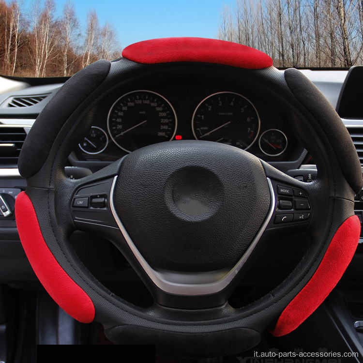 Accessori per auto peluche corti Coperchio del volante