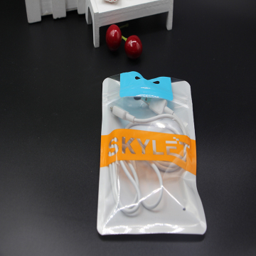 Weiße Plastiktaschen mit Ziplock für Handytasche