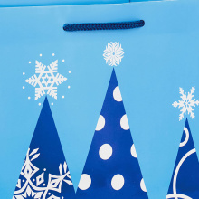 snowflakes snowman lovely paper bag