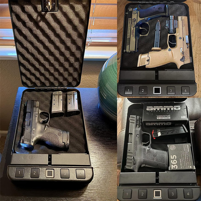 Biometric Gun Safe for Pistol - SPS-BF01 (Black)
