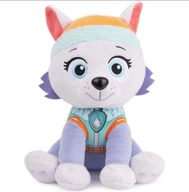 Cute sports white Wolf plush toy