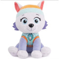 Jouet en peluche de loup blanc sportif mignon