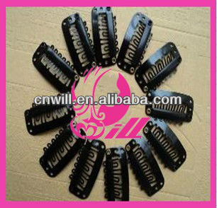 Black clips hair extension clip hair extension snap clips