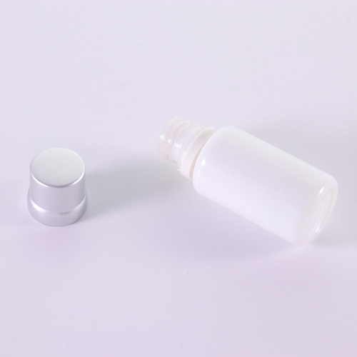 Opal White Glass Lotion Bottles 15ml Glass Bottle With (Aluminum) Tamper Evidence Cap Manufactory