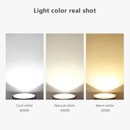 IP65 Waterproof LED Spotlight - 12W Die-cast Aluminum No Flicker