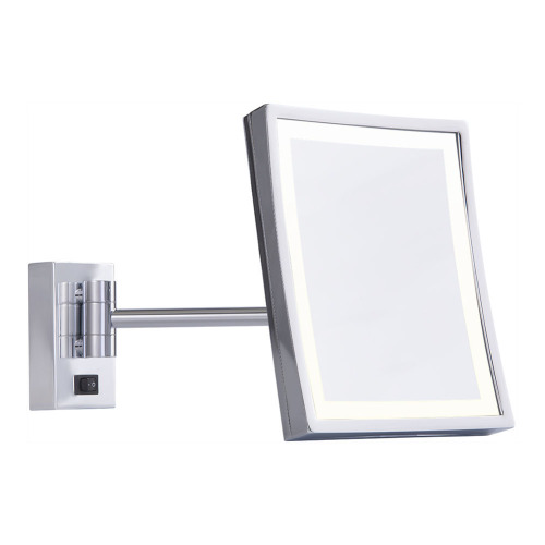 Single arm 3x lighted wall mirror