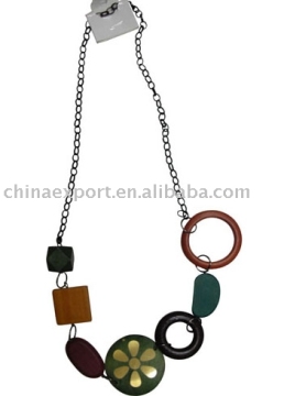 wooden necklace NJ-W044