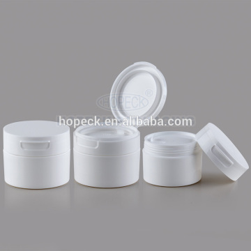 PP cream jar with flip top cap