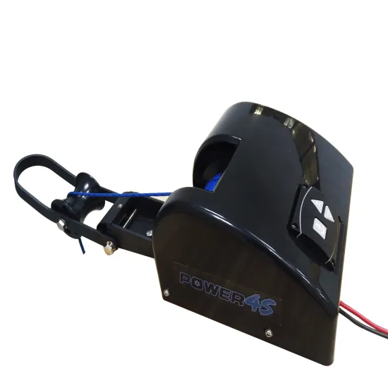 12V Wireless Remote Control Anchor Winch - 35LBS Black Marine Boat Freshwater